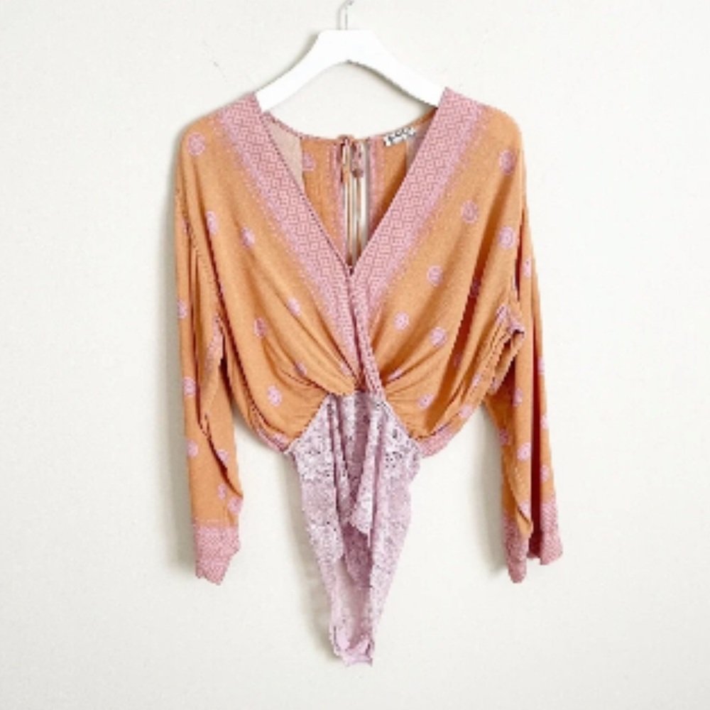 Free People Bodysuit with Lace